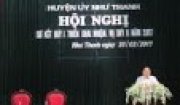 Huyện ủy Như Thanh tổ chức Hội nghị Sơ kết quý I, triển khai nhiệm vụ quý II năm 2017