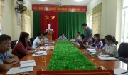 Đoàn kiểm tra huyện làm việc tại xã Phượng Nghi về công tác cải cách hành chính