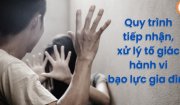 Quy trình tiếp nhận, xử lý tin báo, tố giác hành vi bạo lực gia đình