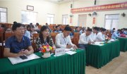 Đồng chí Bí Thư Huyện uỷ làm việc với Đảng ủy xã Phượng Nghi về đánh giá kết quả tình hình thực hiện Nghị quyết Đại hội Đảng bộ xã nhiệm kỳ 2020 - 2025; kết quả xây dựng NTM.